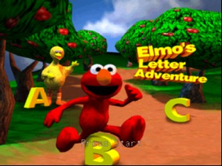 Elmo's Letter Adventure (USA) Title Screen